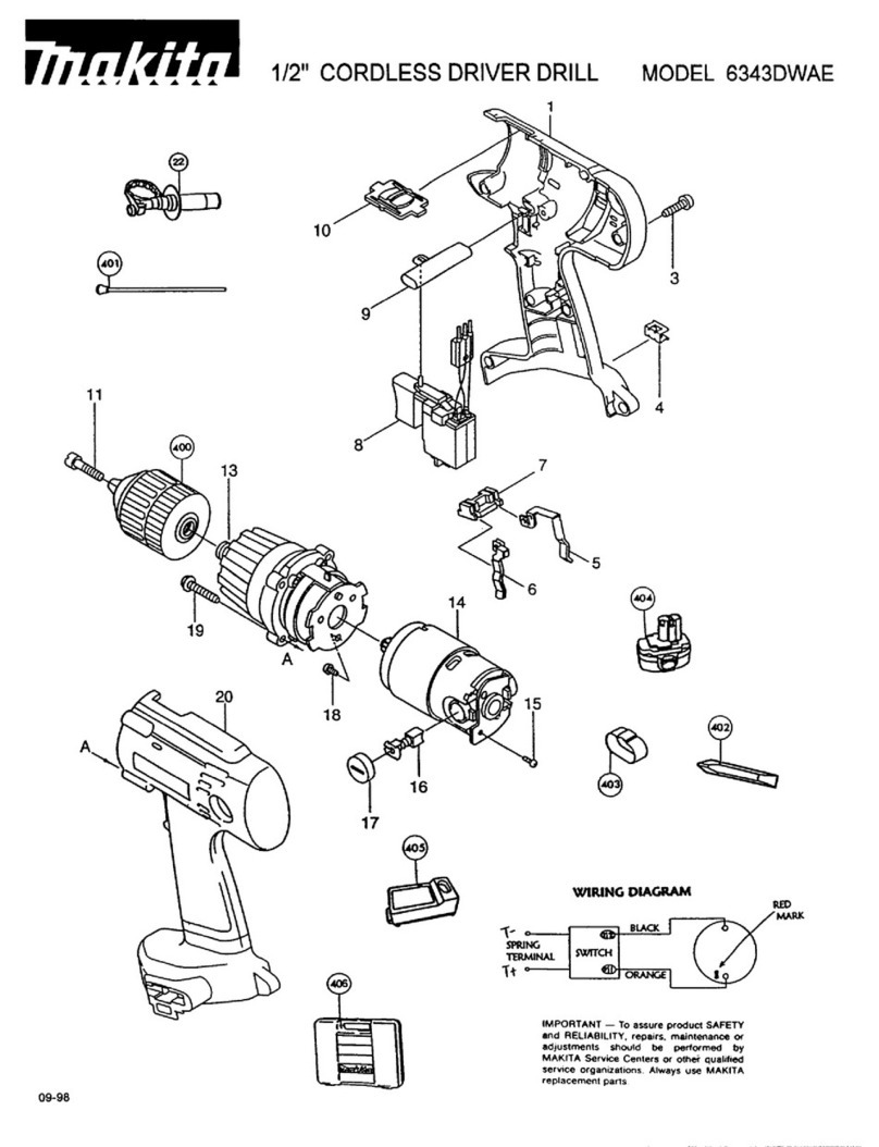 Makita 6343DWAE User manual Makita 6343DWAE User manual
