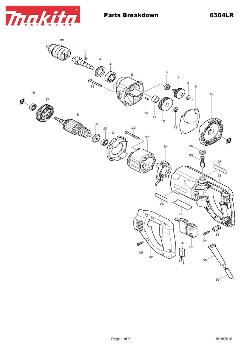 Makita 6304L Parts Breakdown