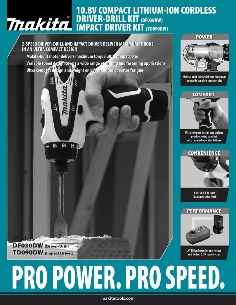 Makita DF030DW Specifications