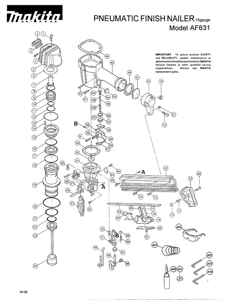 Makita AF631 User manual