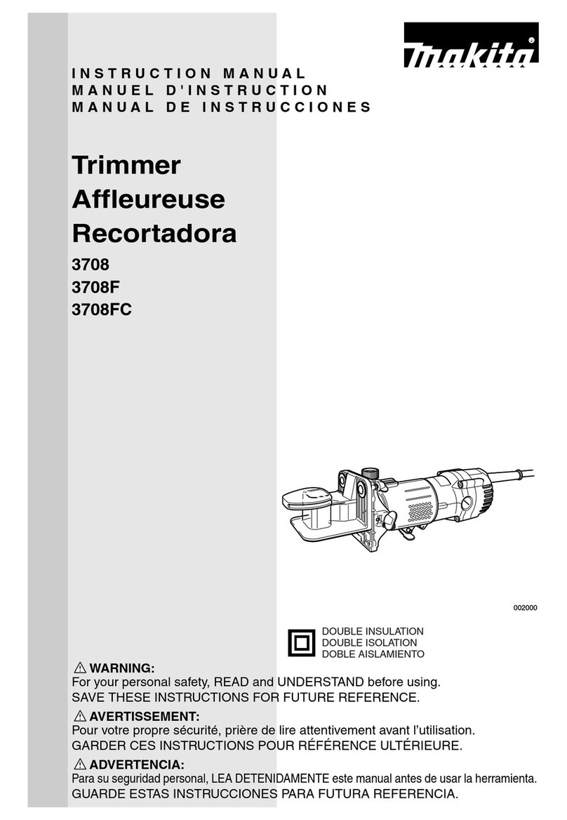 Makita 3708 User manual