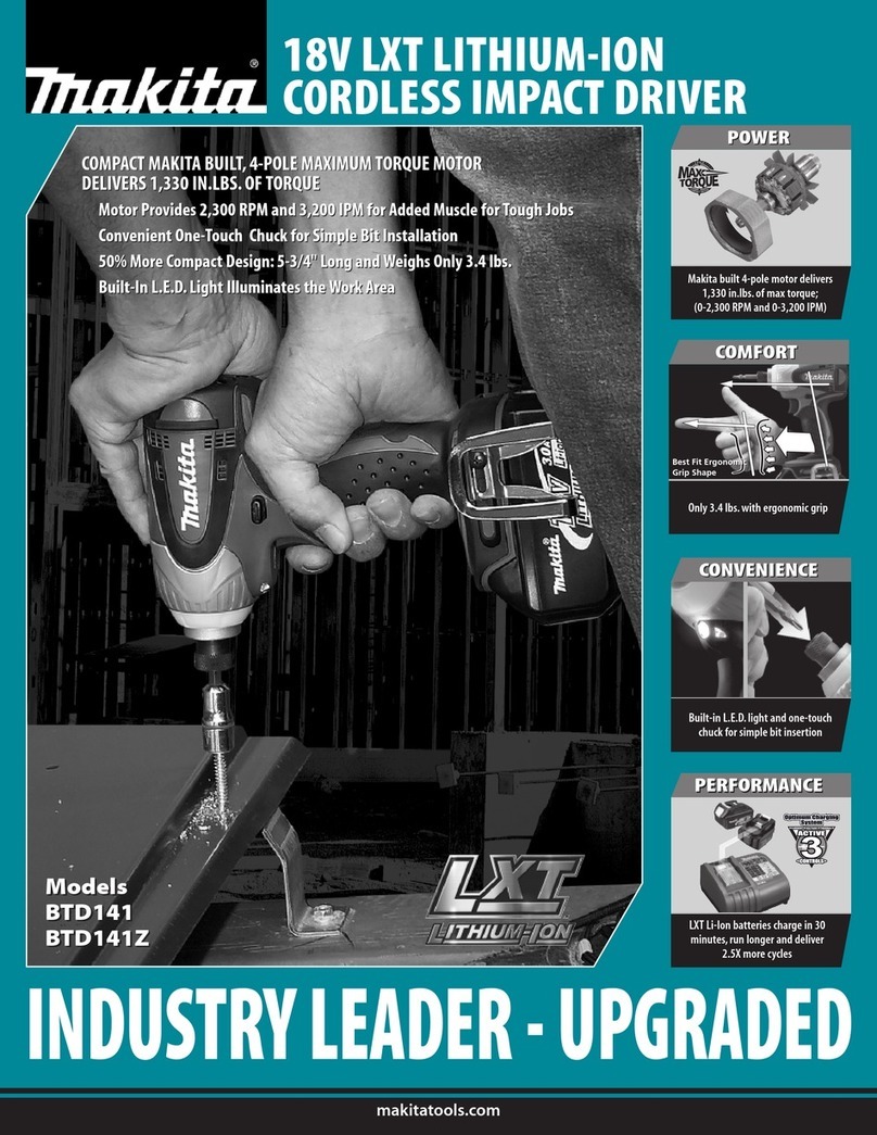 Makita LXT BTD141Z User manual
