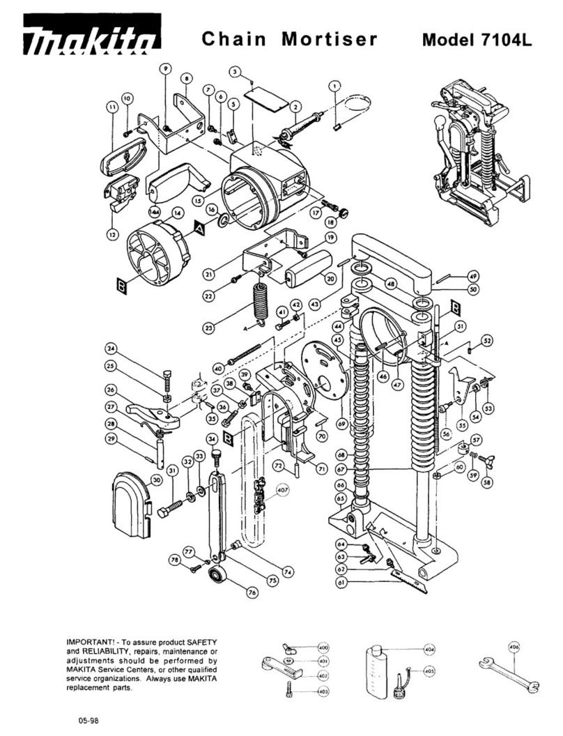 Makita 7104L User manual