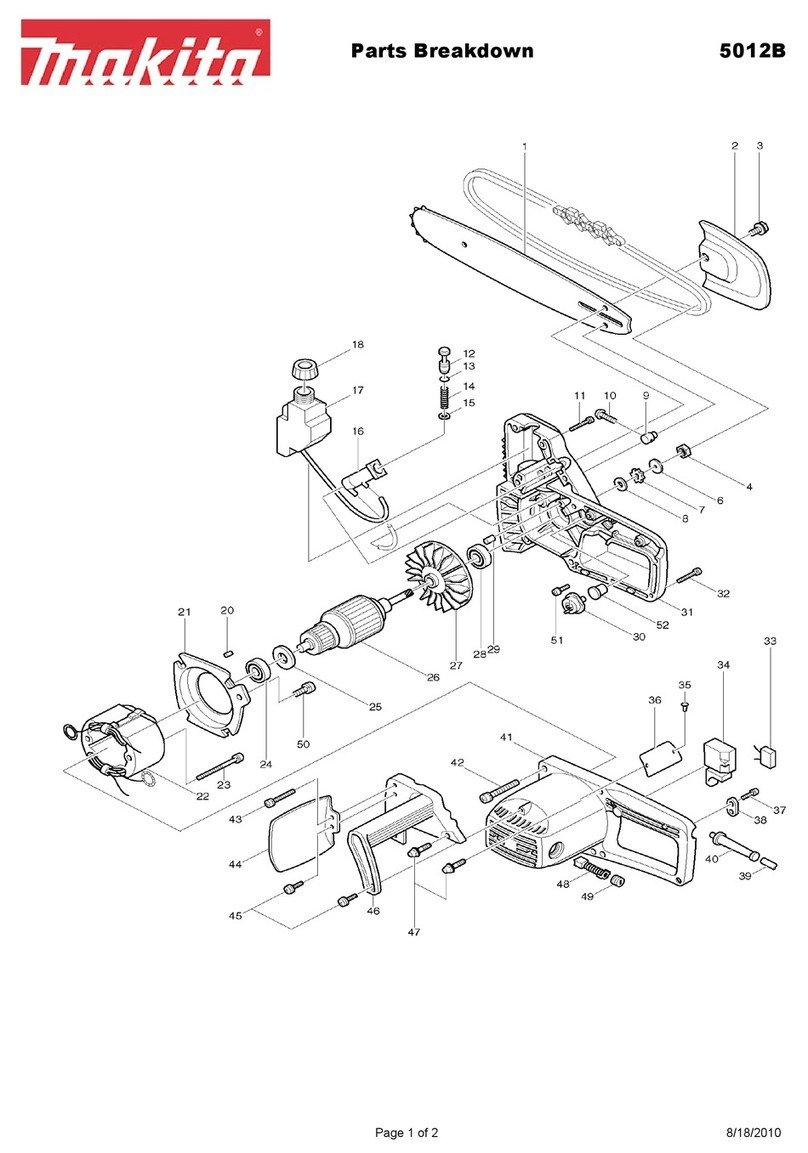 Makita 5012B Parts Breakdown