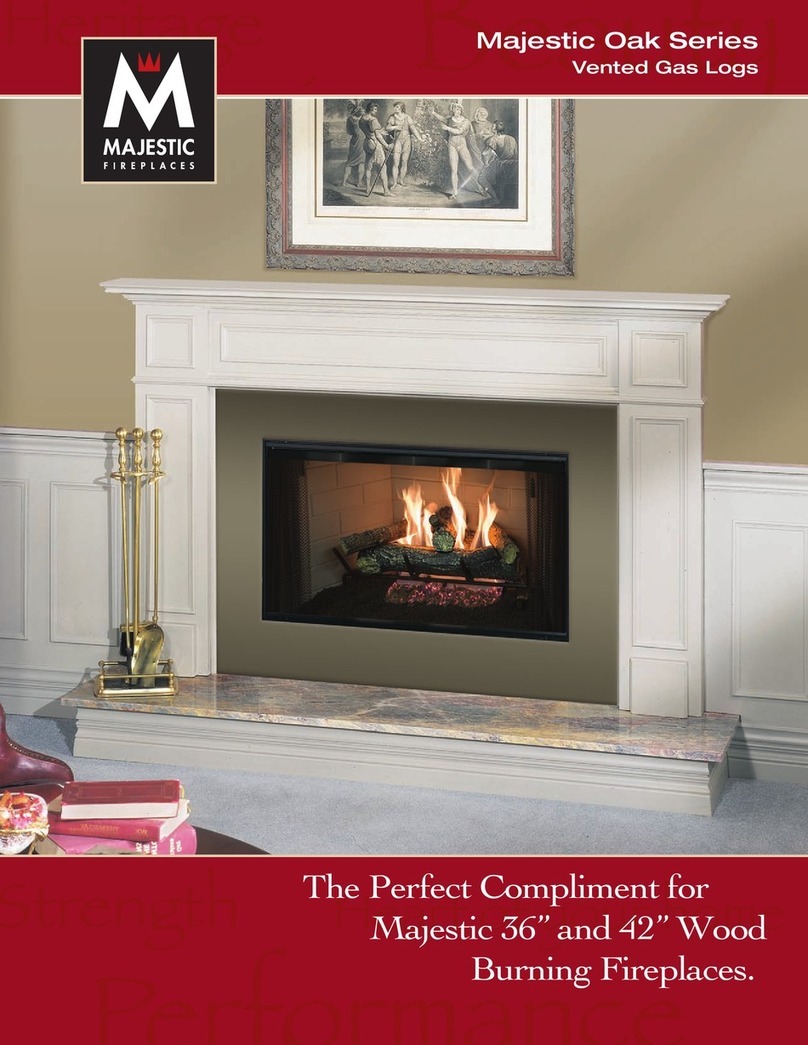 Majestic fireplaces Majestic Oak Series Specifications Majestic fireplaces Majestic Oak Series Specifications
