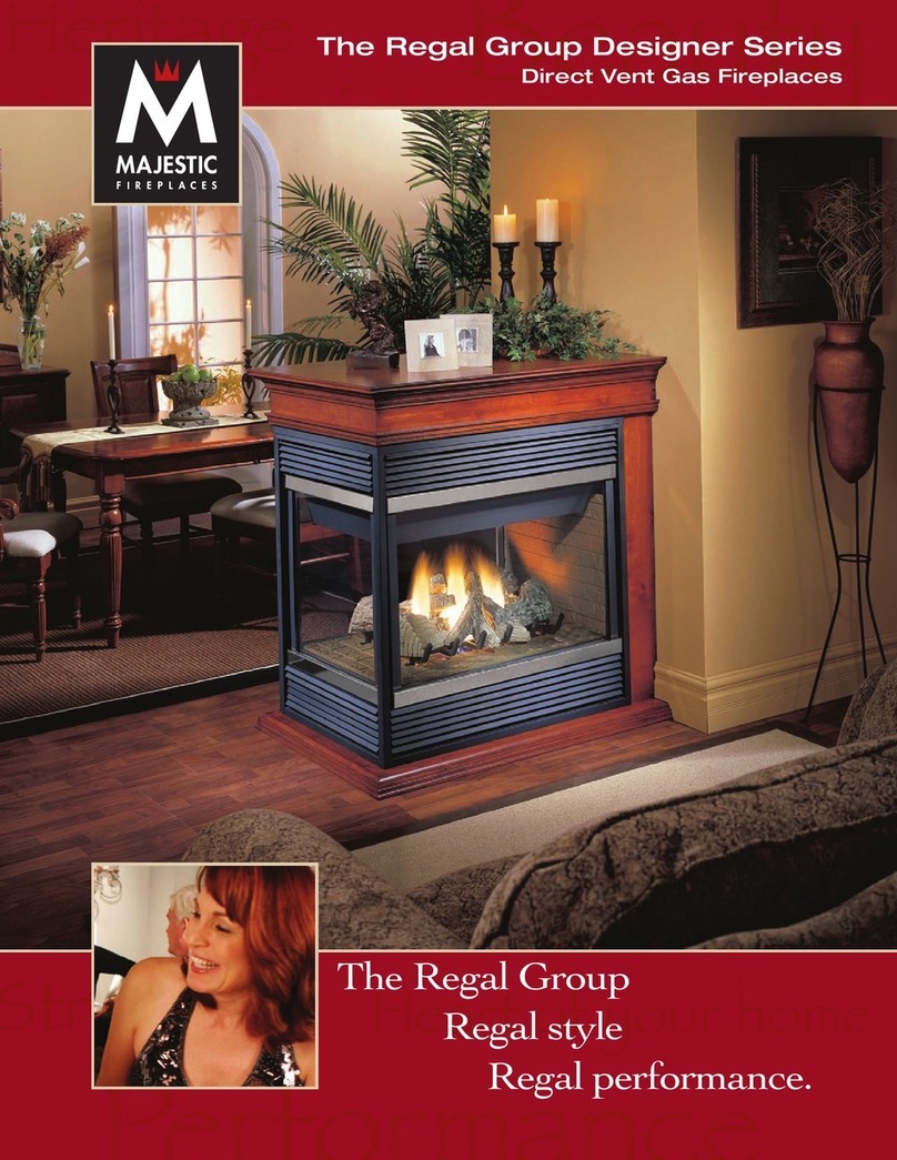 Majestic fireplaces 360DVS2 RN Dimension Guide