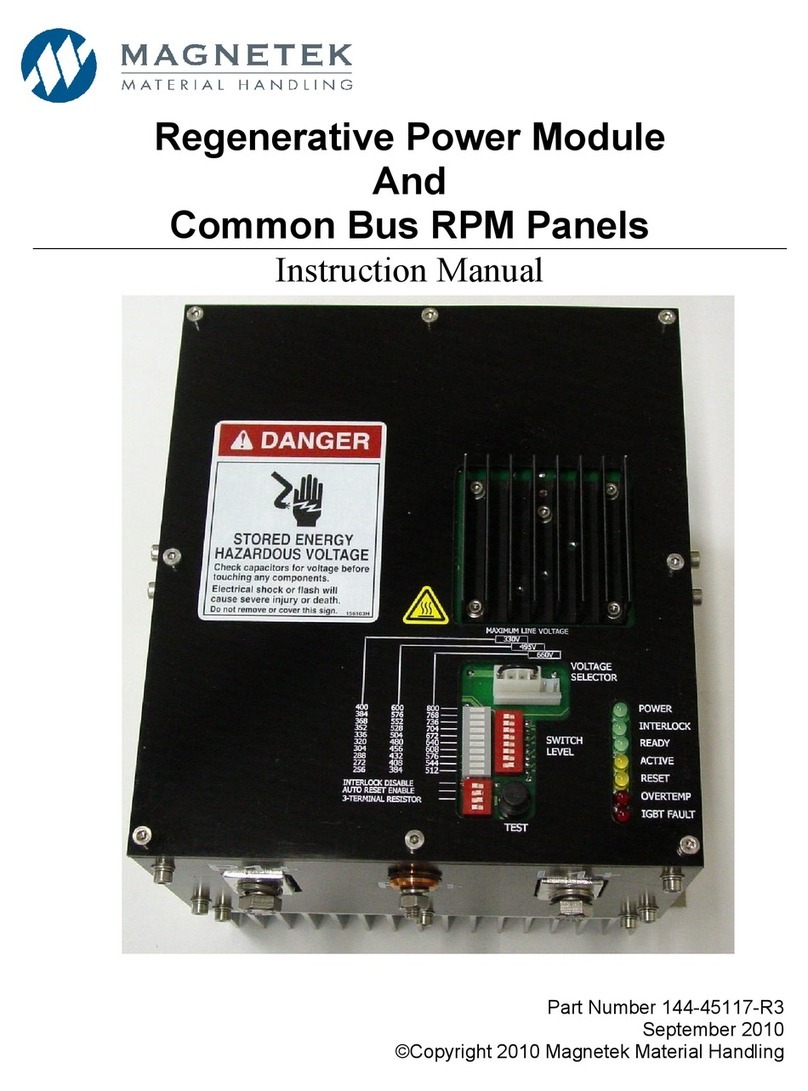 Magnetek 144-45117-R3 User manual