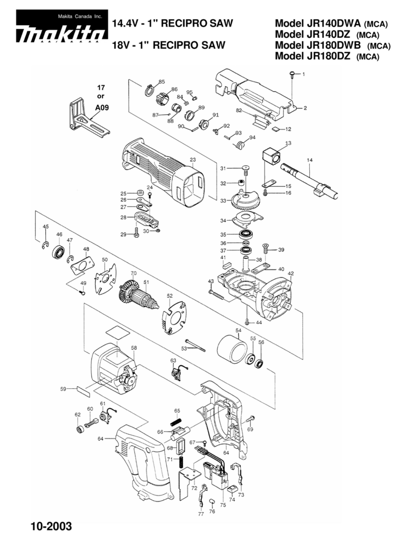 Makita JR180DWB User manual