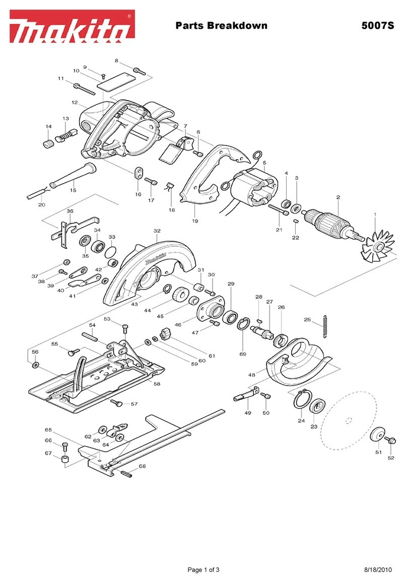 Makita 5007S Parts Breakdown