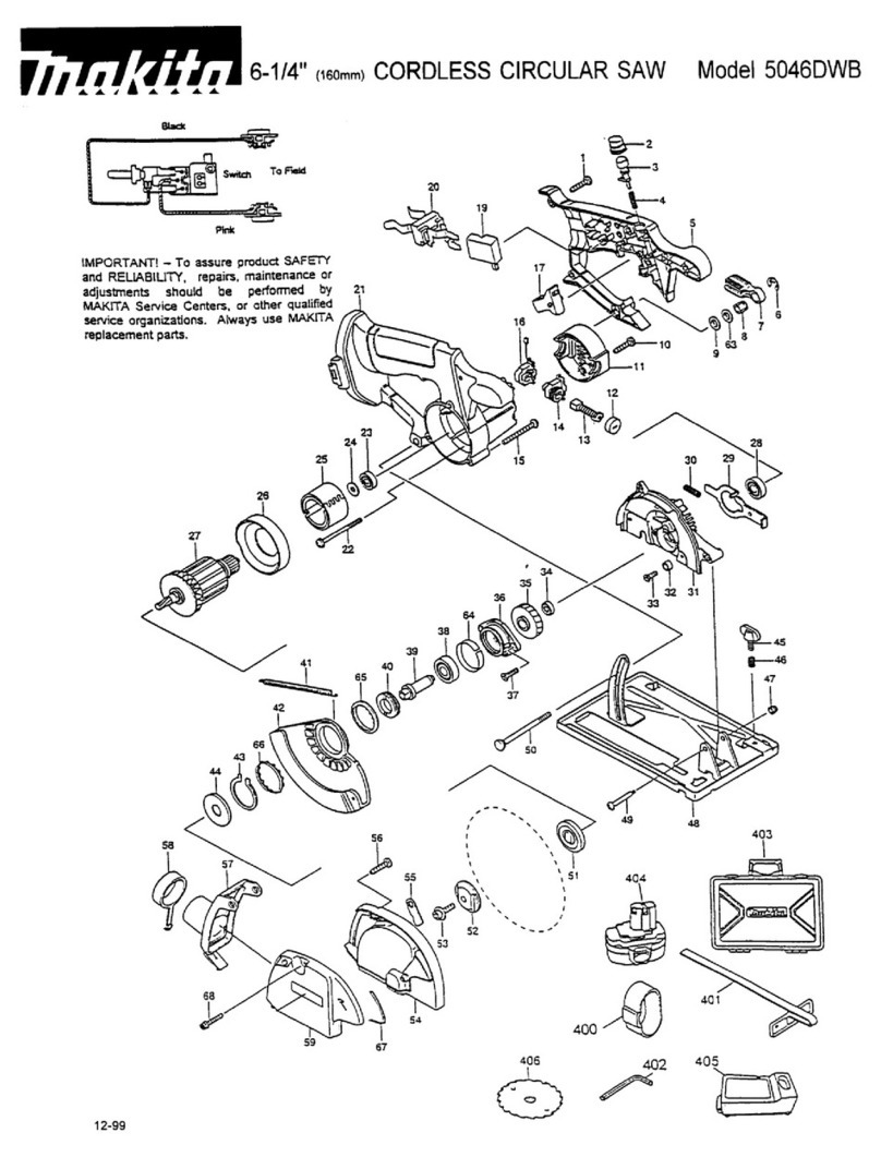 Makita 5046DWB parts list