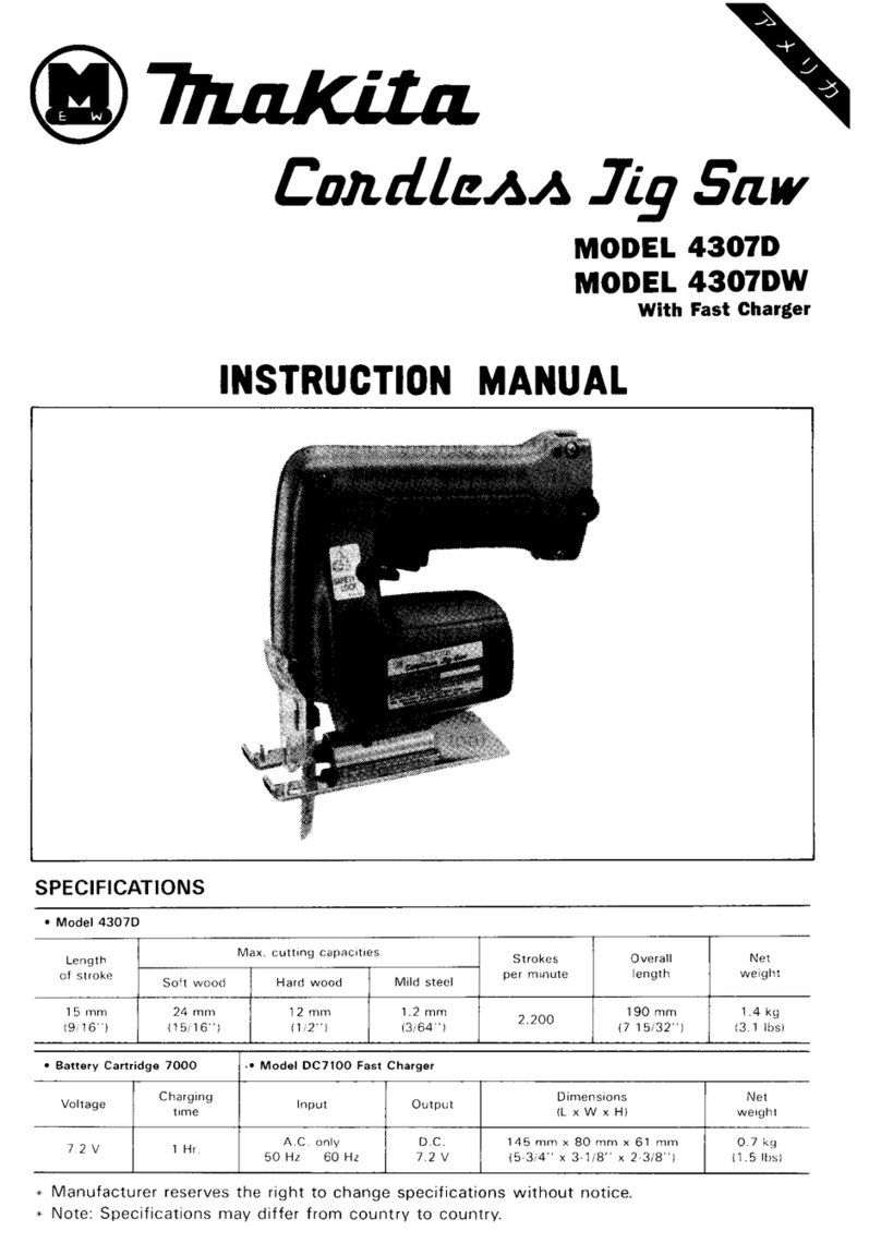 Makita 4307D instruction manual