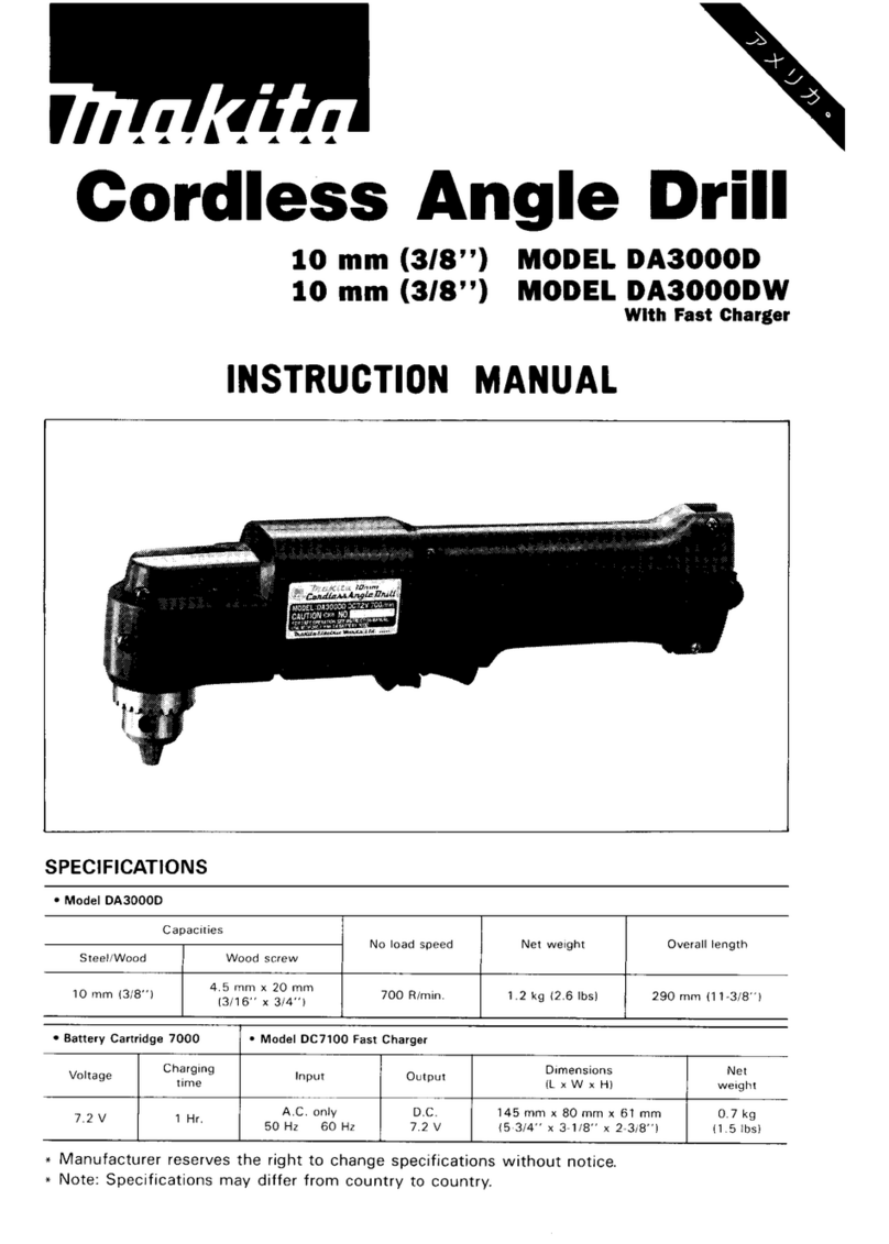 Makita DA3000D User manual Makita DA3000D User manual