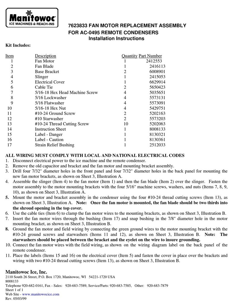 Manitowoc 7623833 User manual