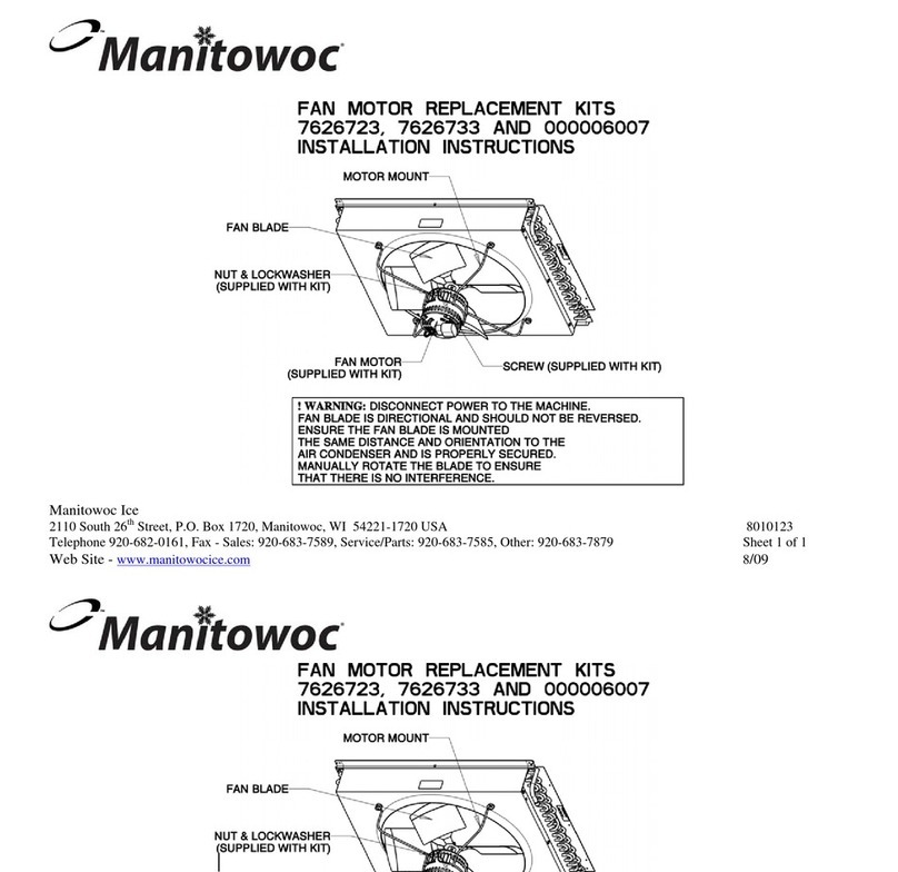 Manitowoc 6007 installation instructions