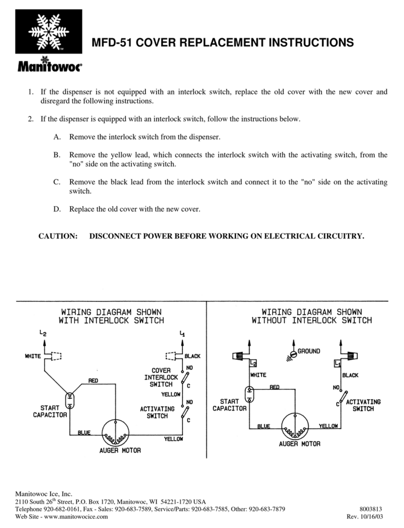 Manitowoc MFD-51 Replacement instructions