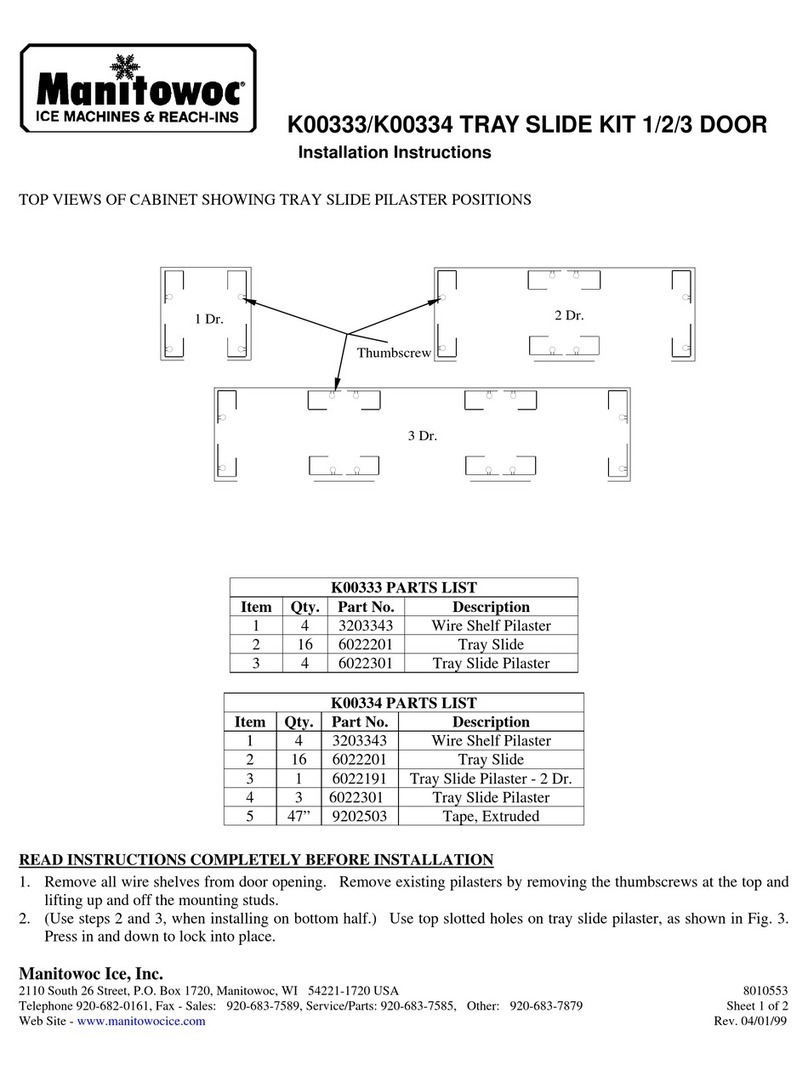 Manitowoc K00333 User manual Manitowoc K00333 User manual