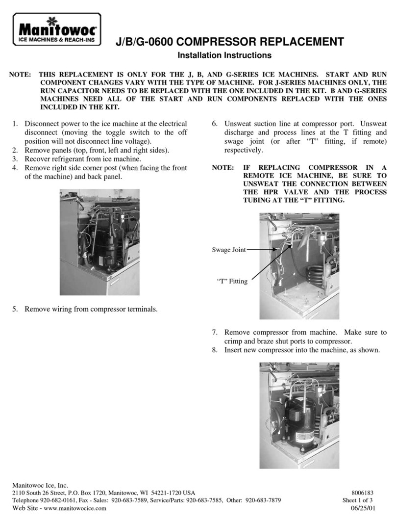 Manitowoc G-0600 installation instructions