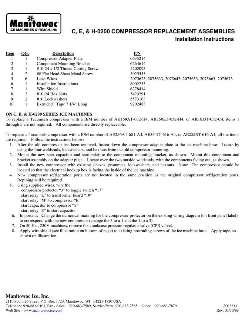 Manitowoc C-0200 User manual
