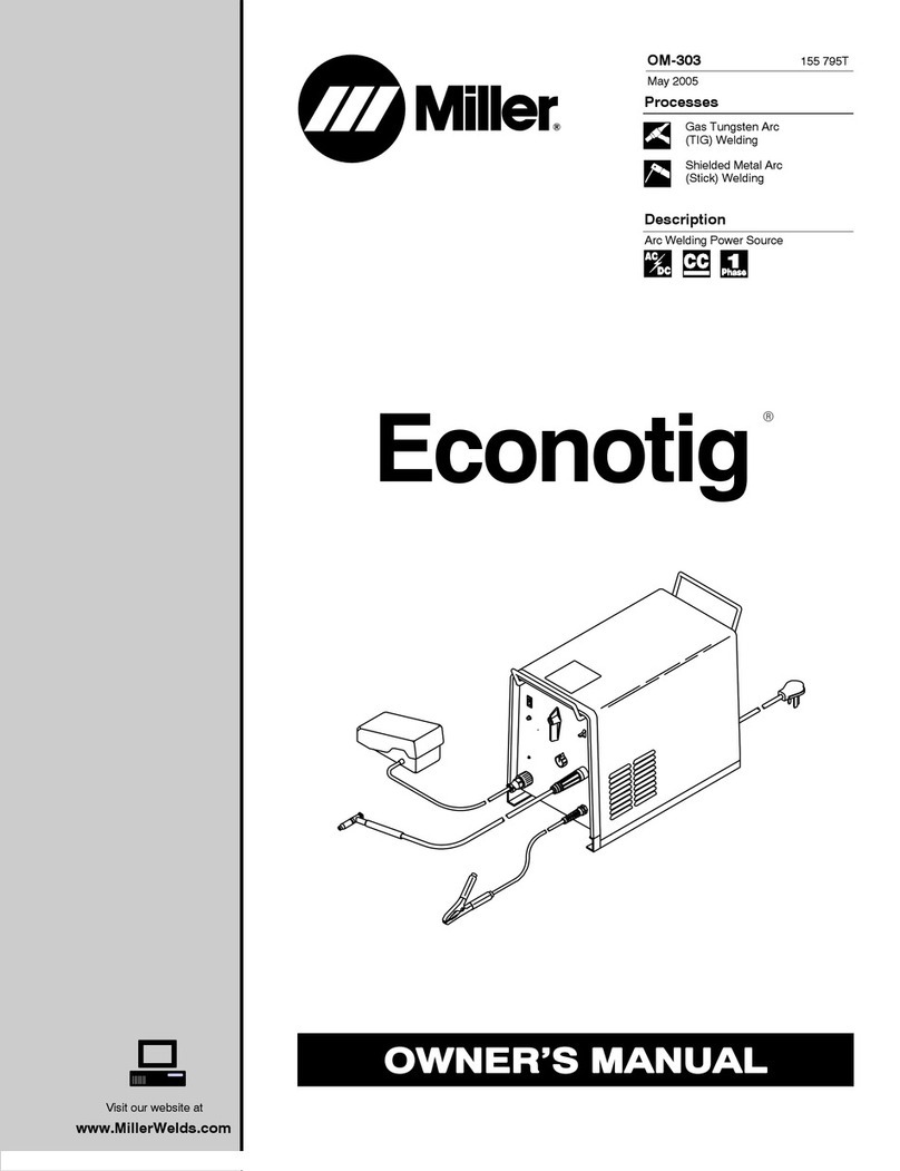 Miller Econotig owner's manual