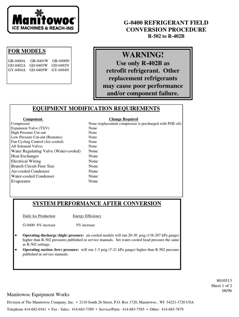 Manitowoc GR-0400A Procedure guide