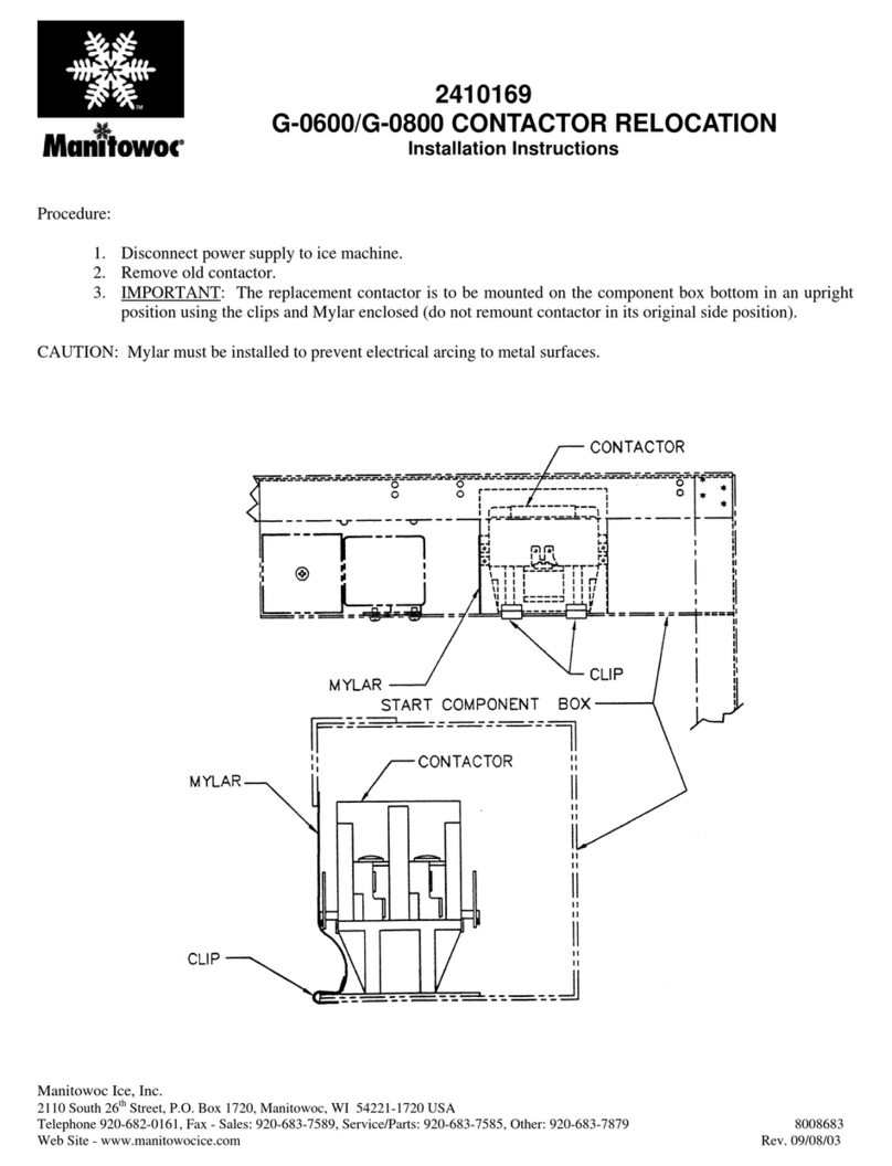 Manitowoc G-0800 installation instructions