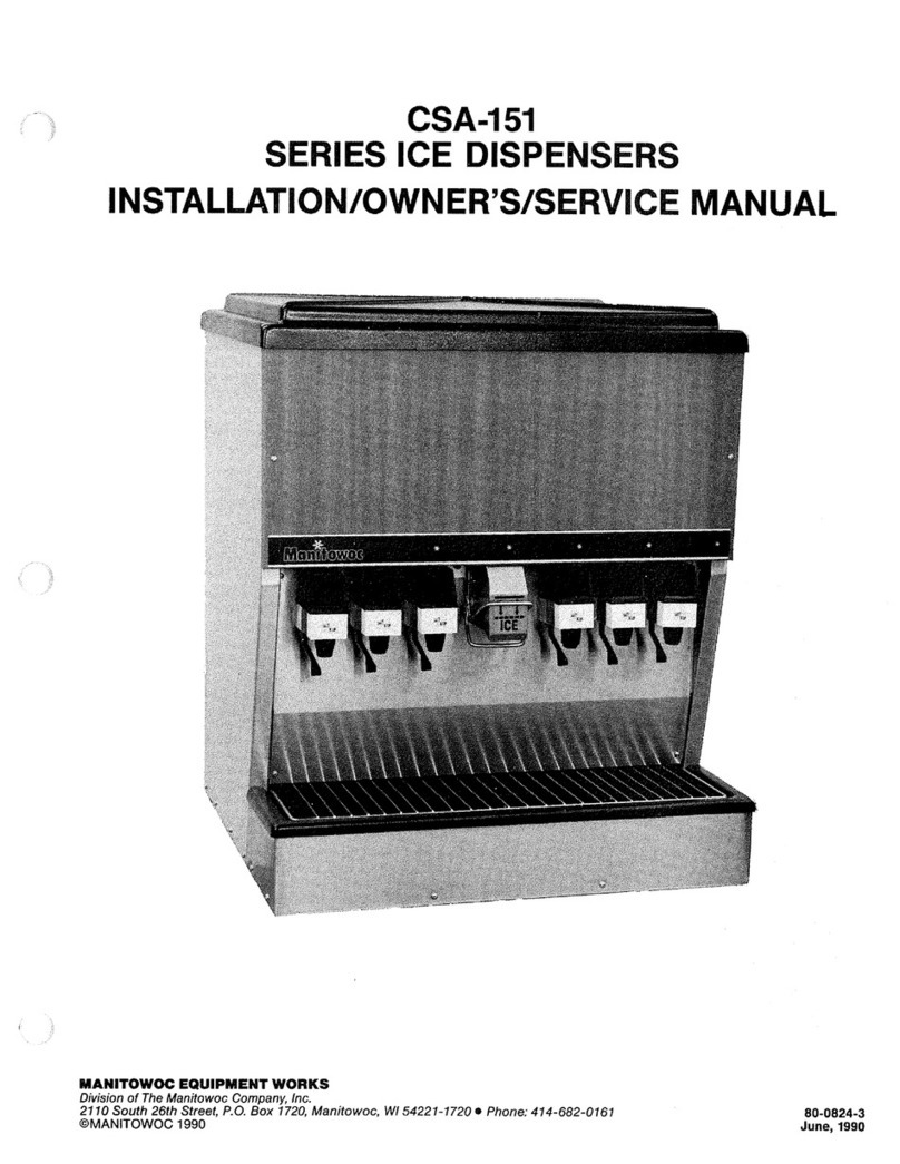 Manitowoc CSA-151 series Operating instructions