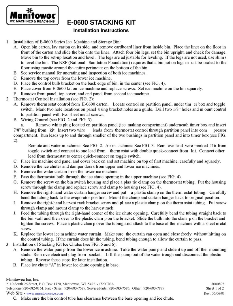 Manitowoc E-0600 User manual