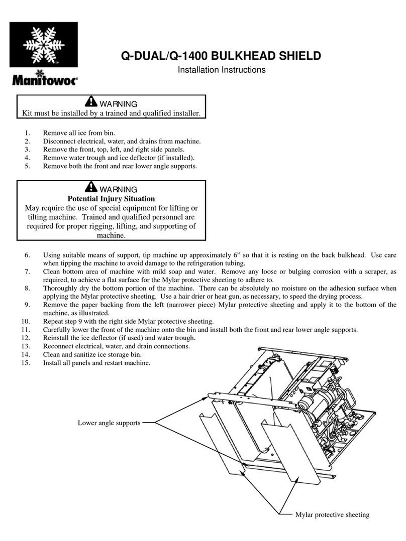 Manitowoc BULKHEAD Q-1400 installation instructions
