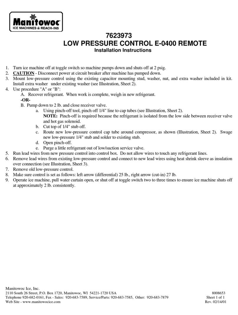 Manitowoc E-0400 User manual