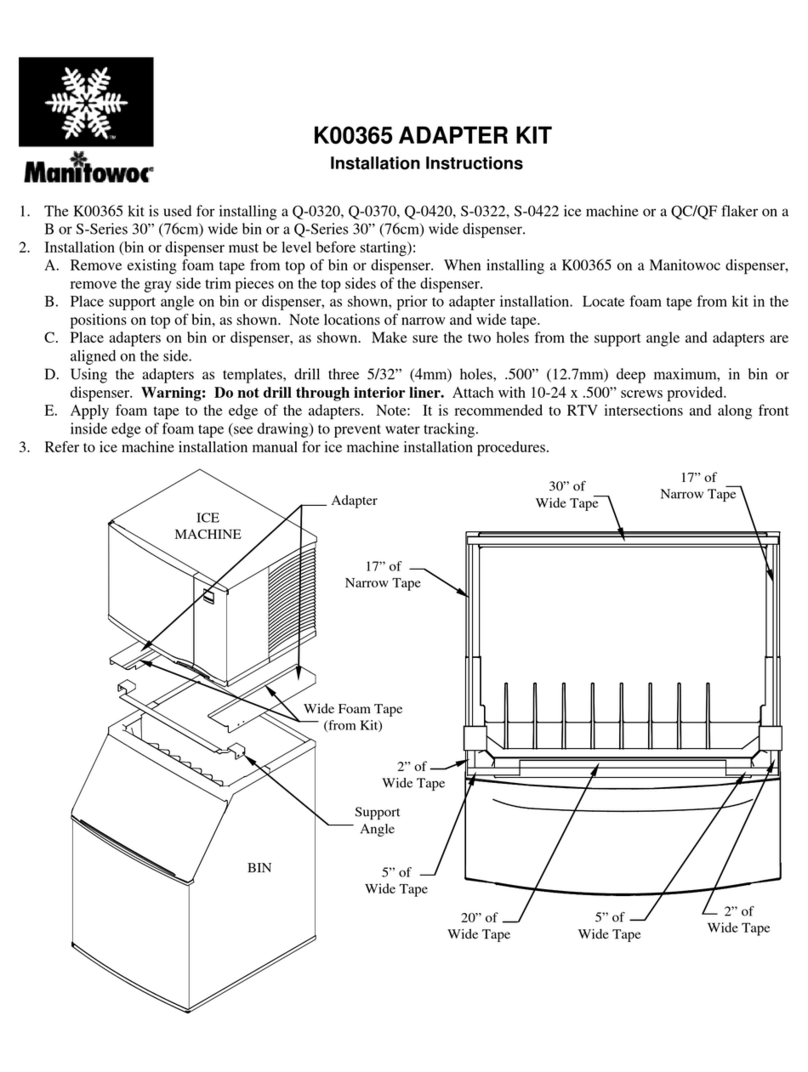 Manitowoc ADAPTER KIT K00365 User manual