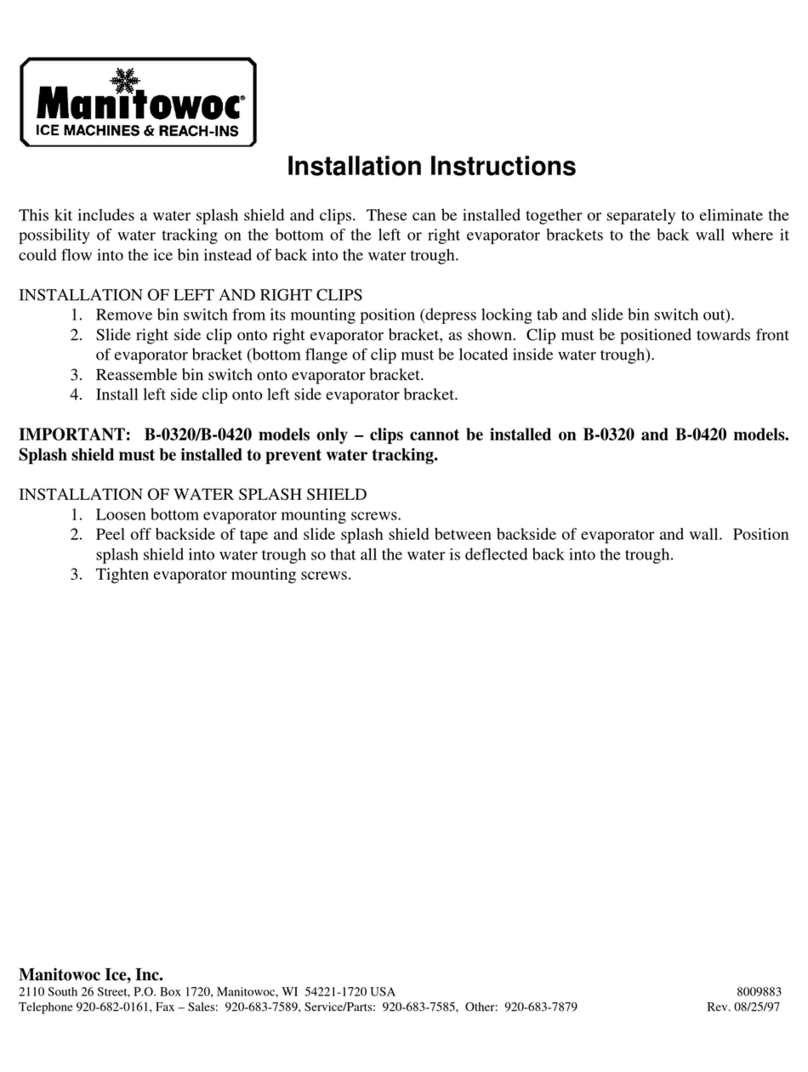 Manitowoc B-0320 installation instructions