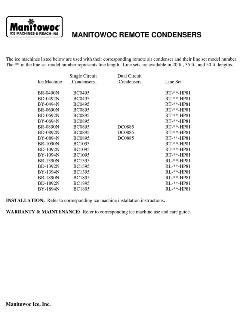 Manitowoc BR-0490N User manual Manitowoc BR-0490N User manual