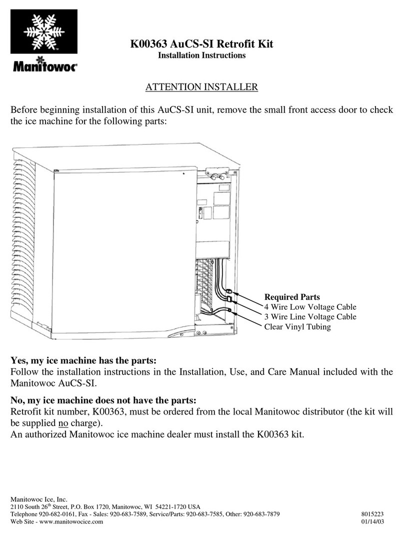 Manitowoc AUCS-SI K00363 User manual