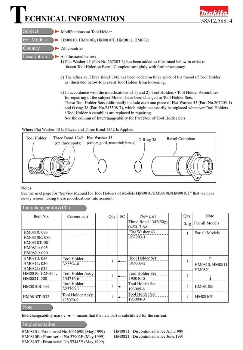 Makita HM0810 Manual