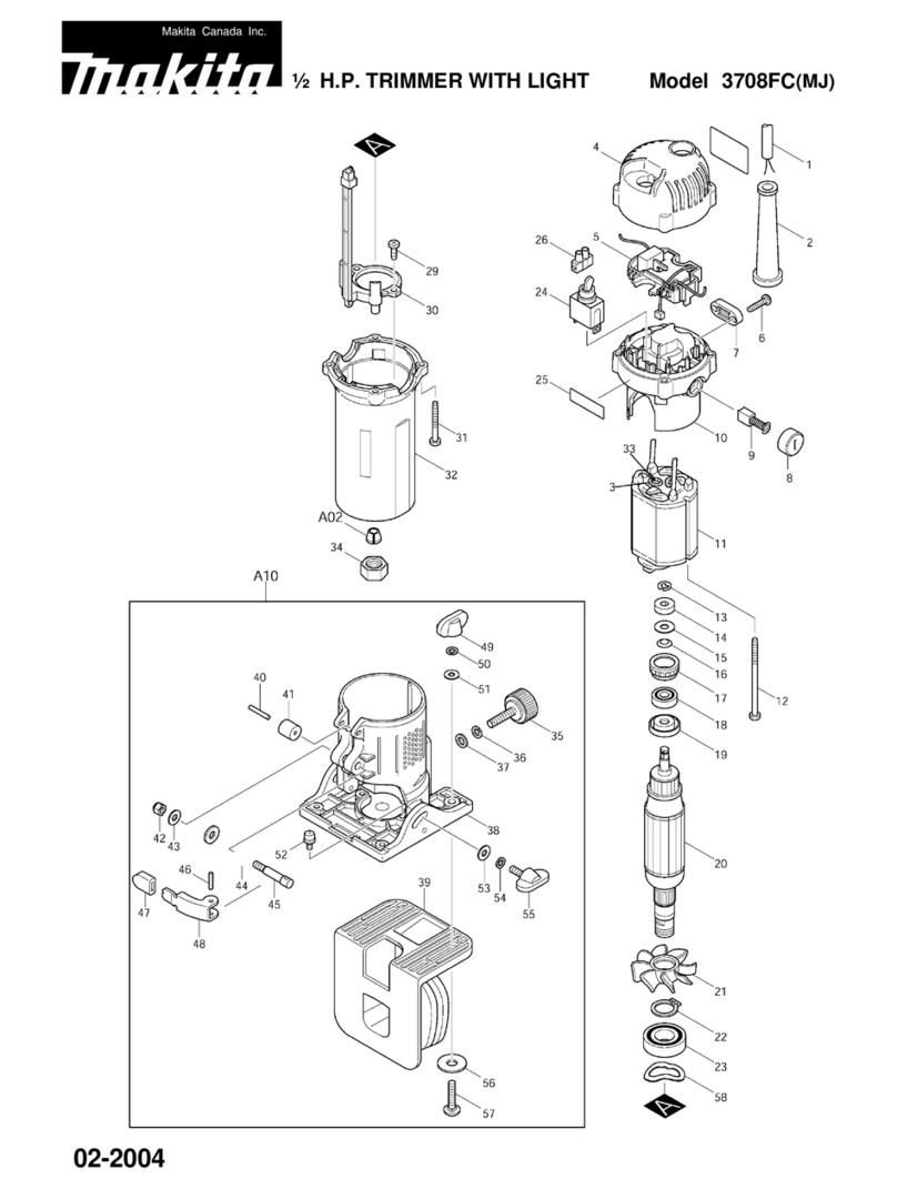 Makita 3708FC User manual Makita 3708FC User manual