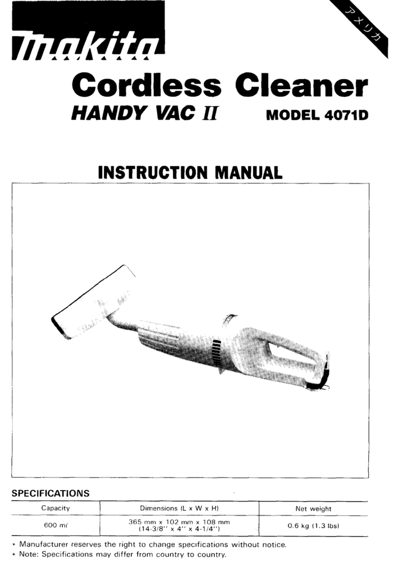 Makita HANDY VAC II 4071D User manual