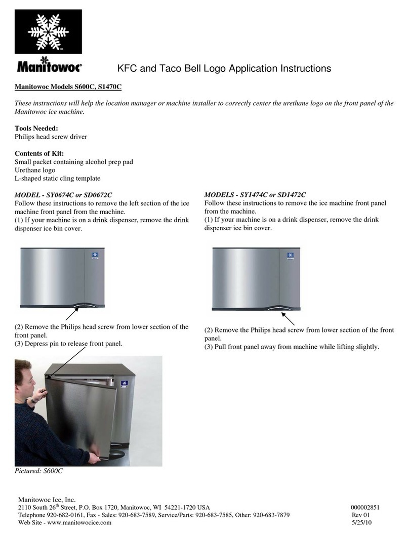 Manitowoc SD0672C User manual
