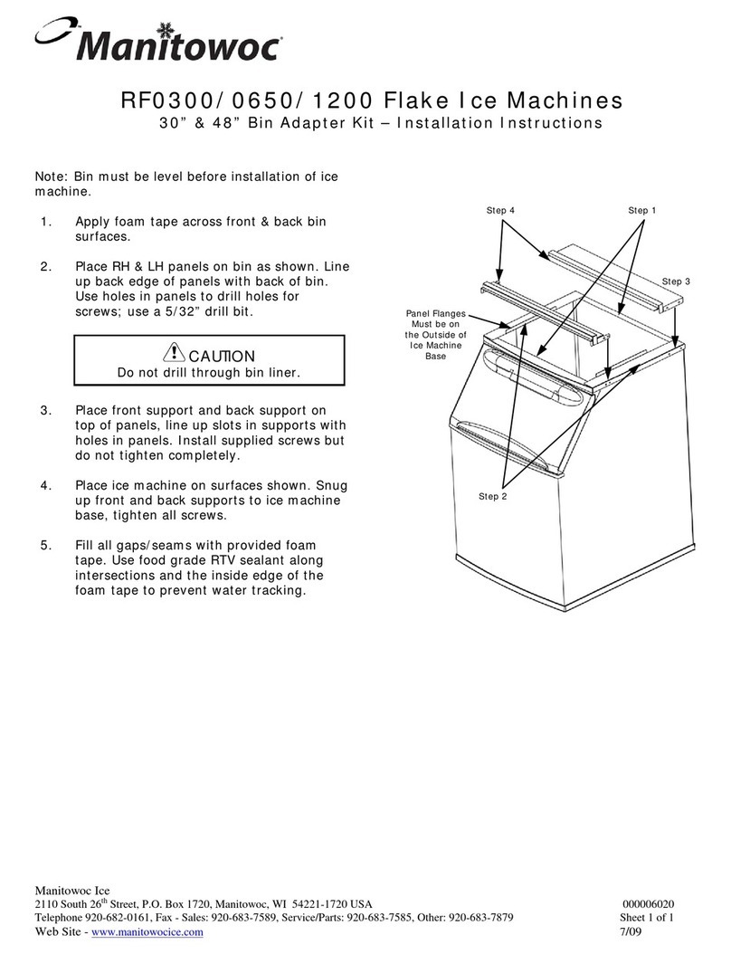 Manitowoc RF0300 installation instructions