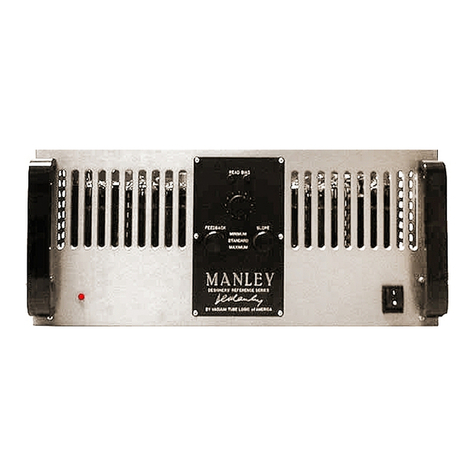 Manley STUDIO STANDARD 350 WATT MONOBLOCK AMPLIFIER User manual