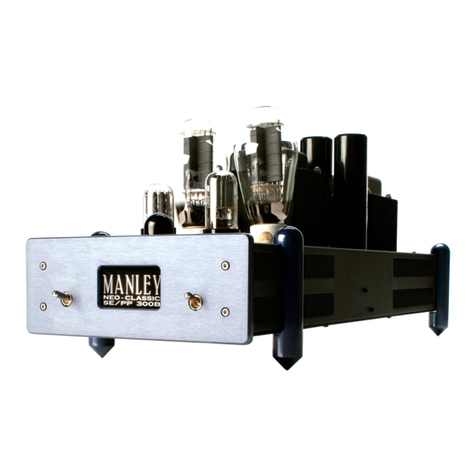 Manley TRIODE SE/PP 300B owner's manual