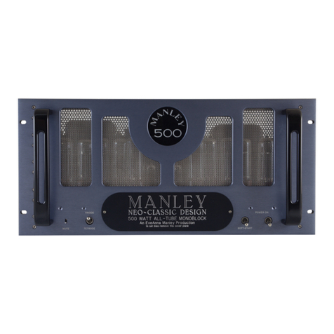 Manley AMPLIFIERS User manual