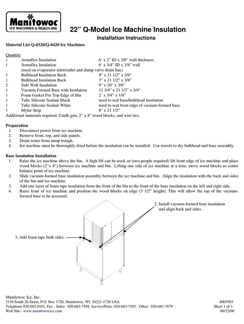 Manitowoc Q-0320 installation instructions