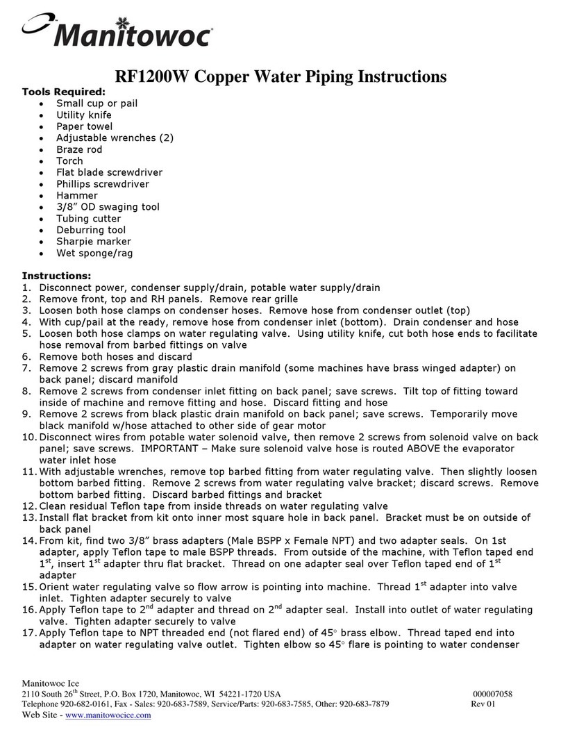 Manitowoc RF1200W user manual