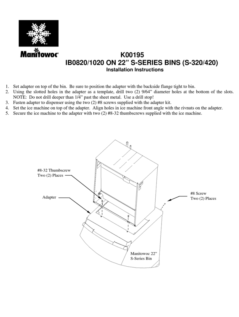 Manitowoc K00195 User manual Manitowoc K00195 User manual