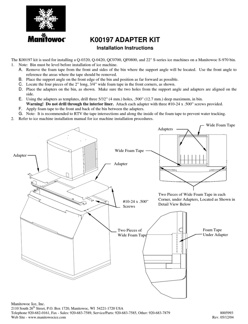 Manitowoc K00197 User manual