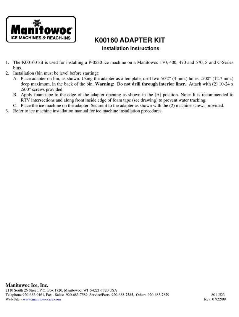 Manitowoc K00160 User manual