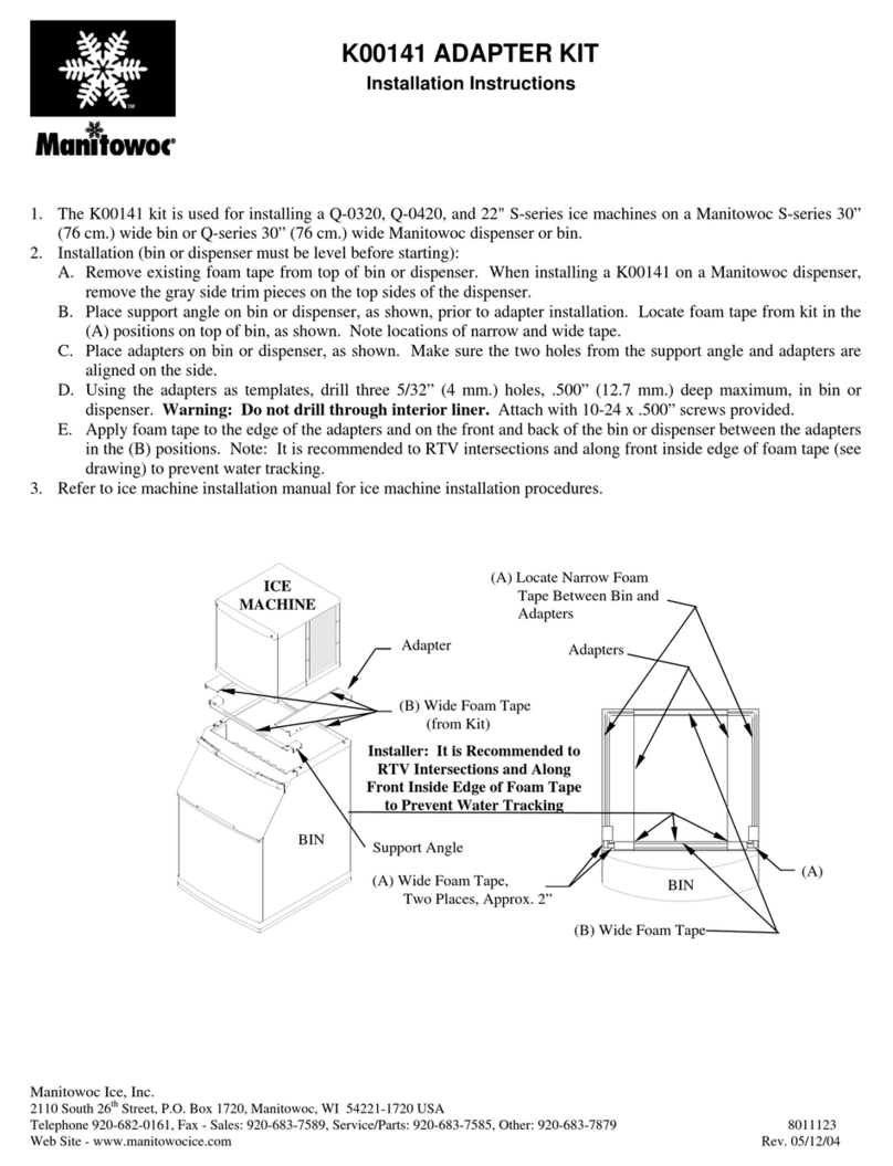 Manitowoc K00141 installation instructions