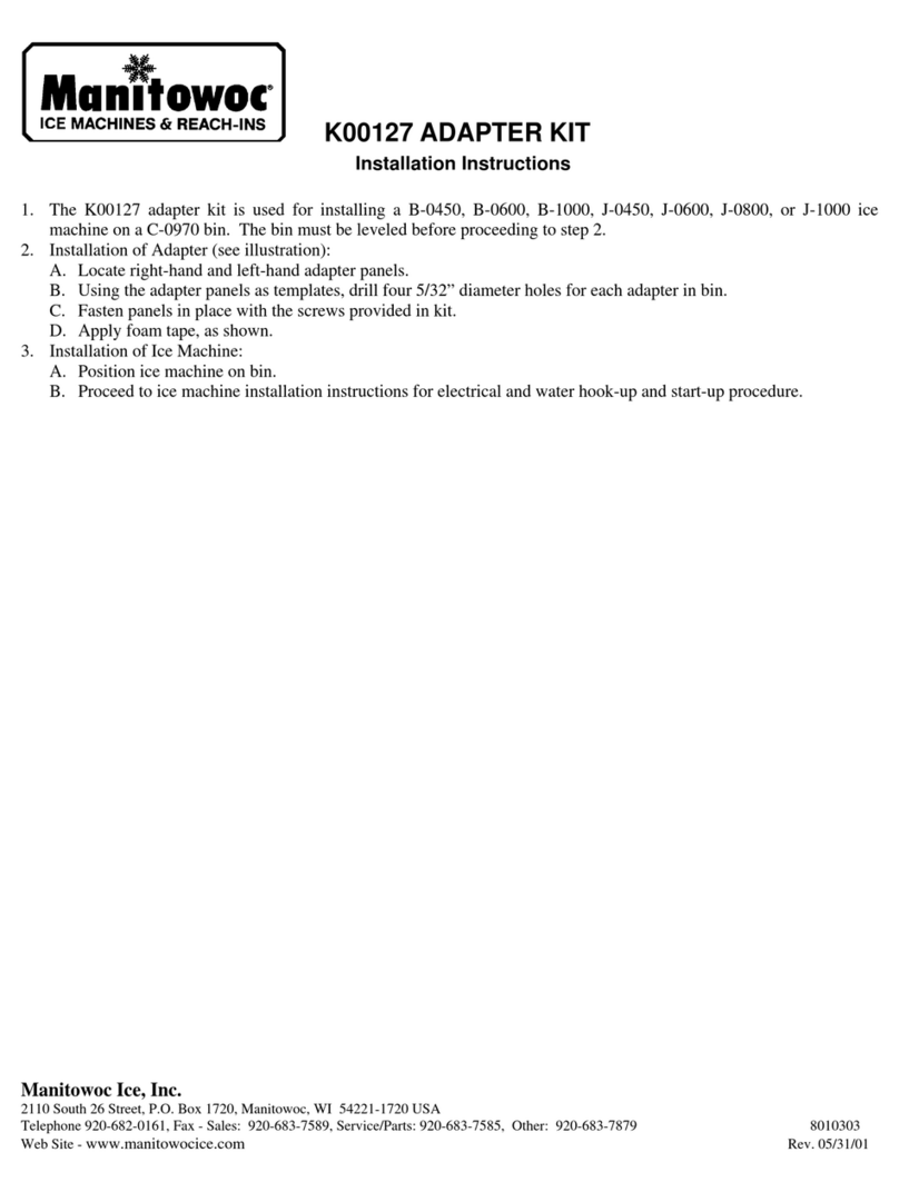 Manitowoc K00127 installation instructions