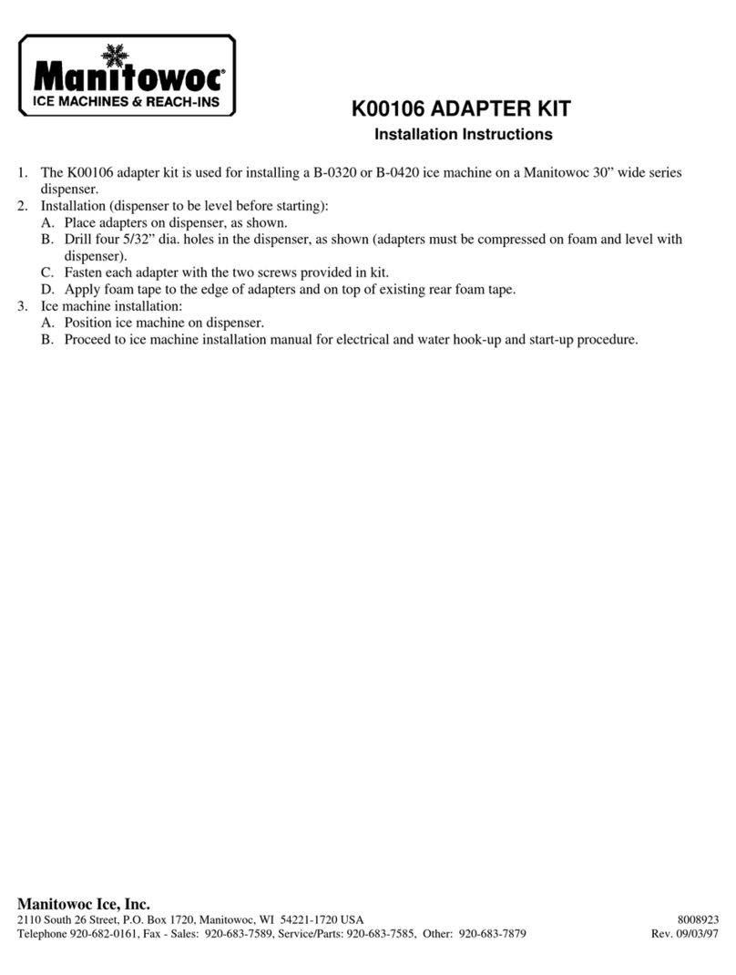 Manitowoc K00106 installation instructions