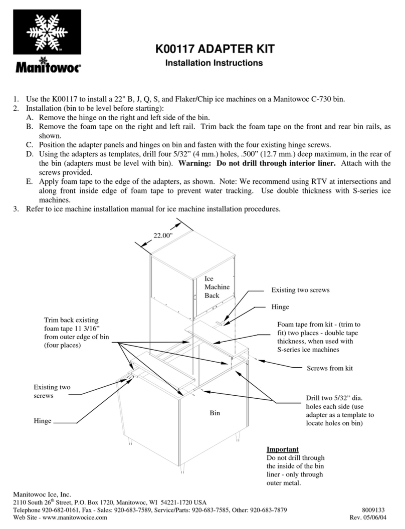 Manitowoc K00117 User manual